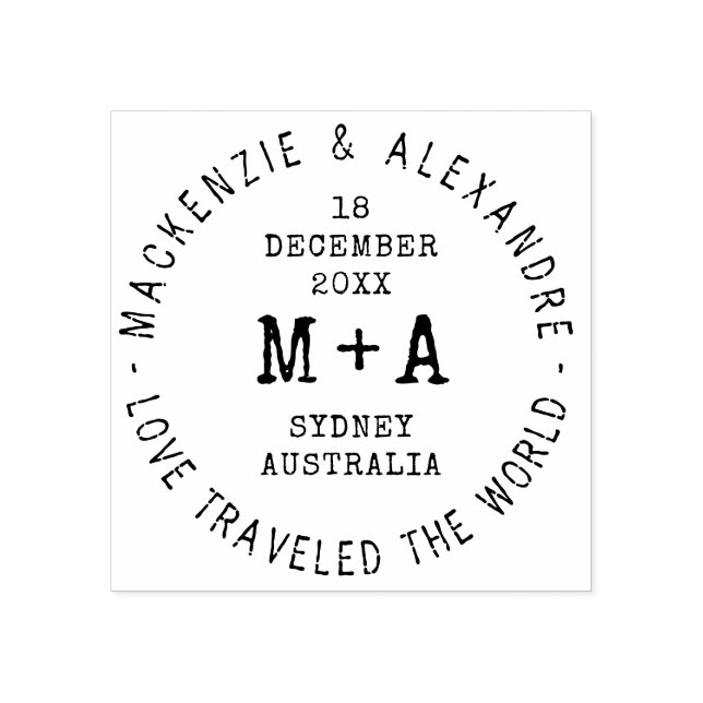 Anpassningsbar för målbröllop - restema stämpel (Tryck)