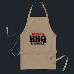 Anpassningsbar för manar för BBQ-apron Förkläde<br><div class="desc">Coolans anpassningsbara BBQ apron för manar ditt namn BBQ och grill. Anpassningsbar av namn. Täck presentidé för födelsedagar eller Fars dag. Gör far,  uncles,  farmor och pappor stolta kockar.</div>