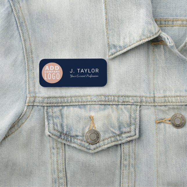 Anpassningsbar för medarbetare i Business Logotyp  Namnbricka (På plats)