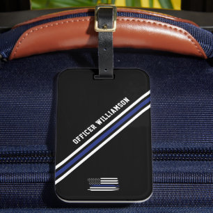 Anpassningsbar för minimalistisk Thin Blue Line-po Bagagebricka