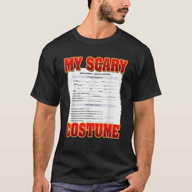Anpassningsbar för Mitt Scary Anpassningsbar Funny T Shirt (Framsida)