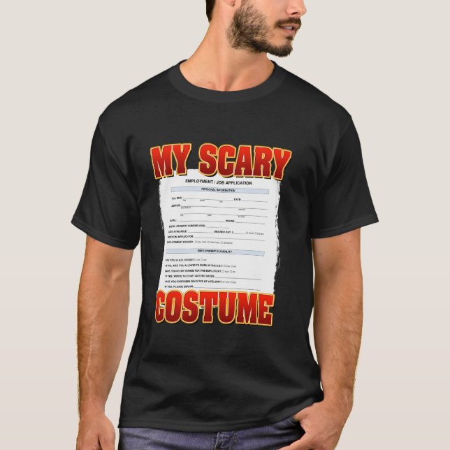 Anpassningsbar för Mitt Scary Anpassningsbar Funny T Shirt (Framsida)