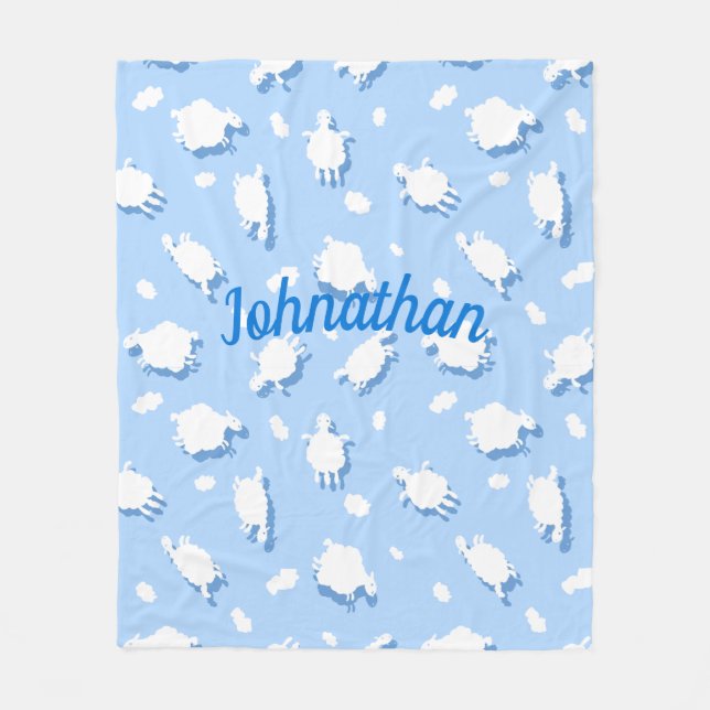 Anpassningsbar för moln och fluffy-lampor fleecefilt (Framsidan)