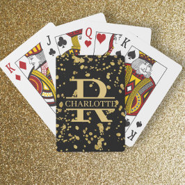 Anpassningsbar för Monogram och Namn Personlig Casinokort