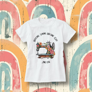 Anpassningsbar för nationella syskondagar i Maskin T Shirt