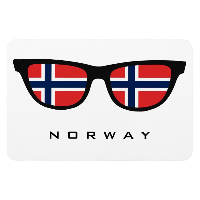 anpassningsbar för norge Shades och färg-magnet Magnet (Horisontell)