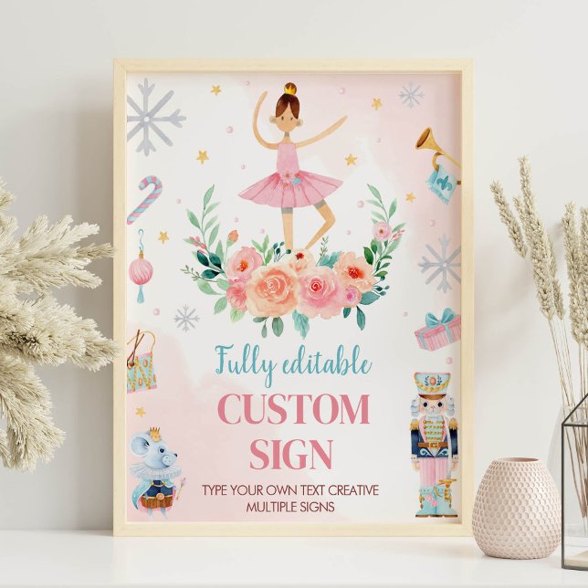 Anpassningsbar för Nutcracker Ballet Födelsedagsfe Poster (Skapare uppladdad)