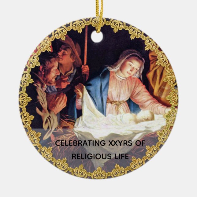 Anpassningsbar för nyskapandefirande av pris för P Julgransprydnad Keramik (Framsidan)