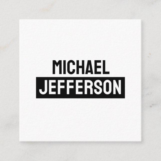 Anpassningsbar för oformaterad, svart, vit Personl Tilläggskort (Framsida)