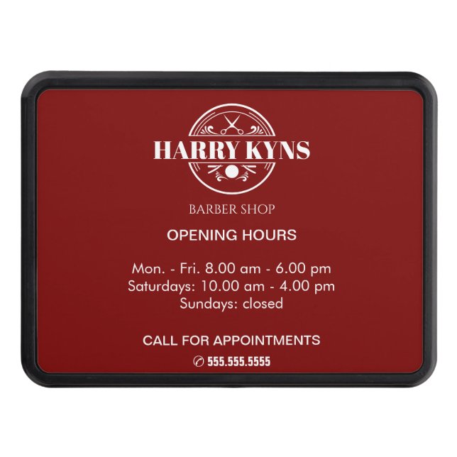 Anpassningsbar för öppettider för butiker dragkroksskydd (Framsidan)