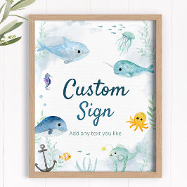 Anpassningsbar för Party under havet Poster