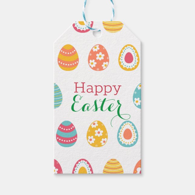 Anpassningsbar för Påskägg Presentetikett (Framsidan)