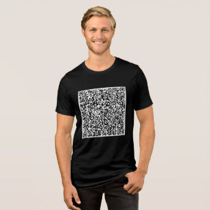 Anpassningsbar för personlig Din QR-kodsökningsinf T Shirt