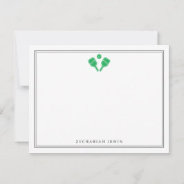 Anpassningsbar för personlig Pickleball Stationery Anteckningskort