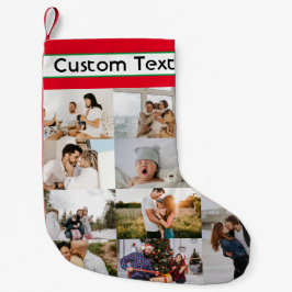 Anpassningsbar för Photo Collage-Anpassningsbar fö Liten Julstrumpa
