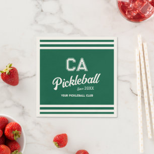 Anpassningsbar för Pickleball-Klubben i Grönt, Vap Pappersservett