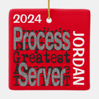 ANPASSNINGSBAR för processaa serverspecialserver Julgransprydnad Keramik