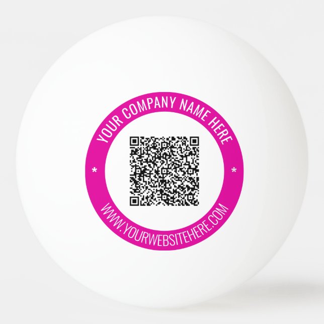 Anpassningsbar för QR-kodPing Pong Boll-exempel Pingisboll (Baksidan)