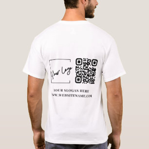 Anpassningsbar för QR-Logotyp för företag T Shirt