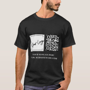 Anpassningsbar för QR-Logotyp för företag T Shirt