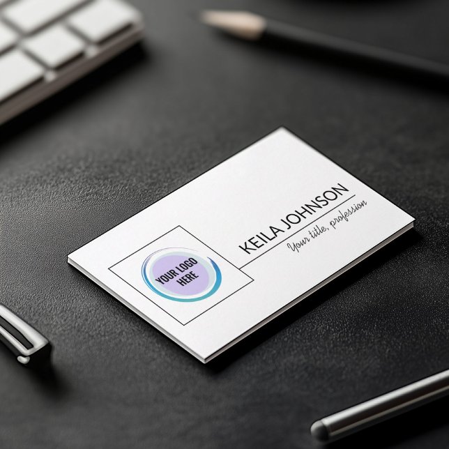 Anpassningsbar för QR-Logotyp för grundläggande El Visitkort (Skapare uppladdad)