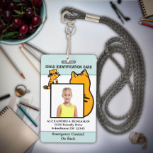 Anpassningsbar för Roligt av ID-kort för barnbarn,