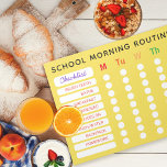 Anpassningsbar för roligt Regnbåge Daily Routine C Anteckningsblock<br><div class="desc">Anpassa med ditt barns morgonrutin. Ta bort övertoningen om du vill plocka en bakgrund färg till kostym. För barn du kan använda stjärnorna för att markera varje cirkel när de kommer in i vanan hos deras morgonrutin. Text med fetstil är lätt att läsa för unga läsare. Byt typsnitt och färg...</div>