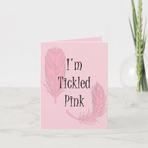Anpassningsbar för Rosa Feathers-Tack Tack Kort