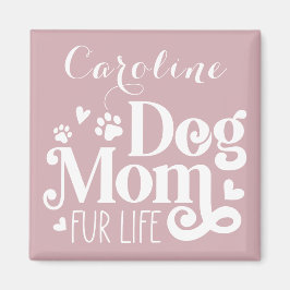 Anpassningsbar för Rosa i Hund Päls Life White Ma Magnet