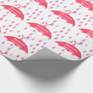Anpassningsbar för rosa raddroppar Visar Papper r Presentpapper