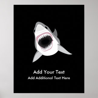 Anpassningsbar för Shark Attack-funktion Poster