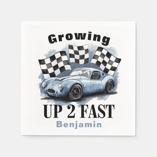 Anpassningsbar för snabb Födelsedagsfest, tillväxt Pappersservett (Framsidan)