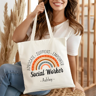Anpassningsbar för Social Worker LSW MSW Gifts Tygkasse