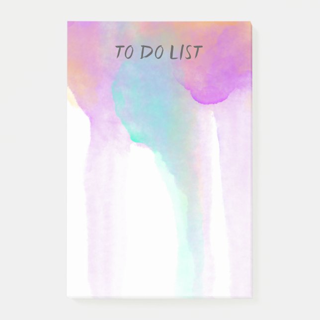 anpassningsbar för söt av vattenfärgsdesign efter  post-it block (Framsida)