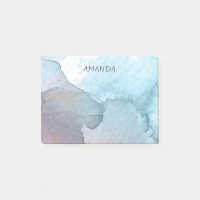 anpassningsbar för söt av vattenfärgsdesign efter  post-it block (Framsida)