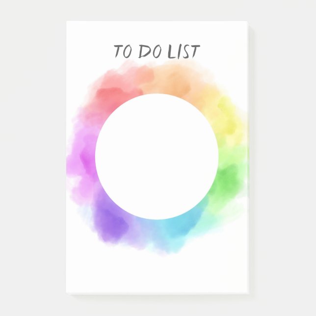 anpassningsbar för söt av vattenfärgsdesign efter  post-it block (Framsida)