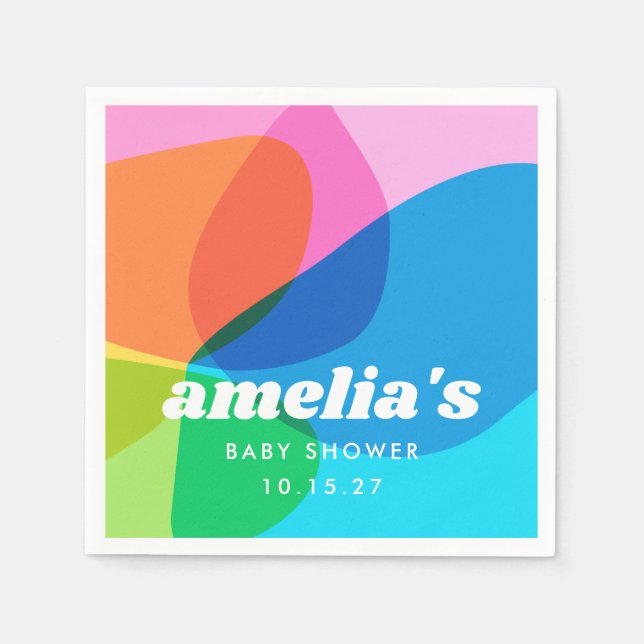 Anpassningsbar för spädbarn i  för färgad Abstrakt Pappersservett (Framsidan)