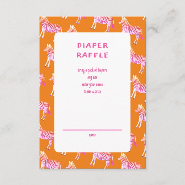 Anpassningsbar för spädbarn i  för färgade Zebröde Tilläggskort (Framsida)