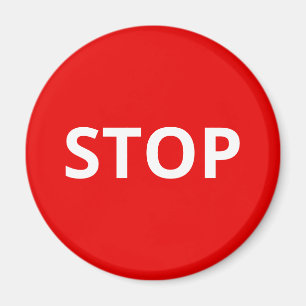 Anpassningsbar för stoppsignatur för röd varnin magnet