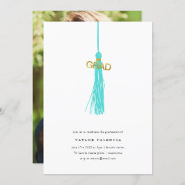 Anpassningsbar för Studentfest av Bright Grönt Tas Inbjudningar