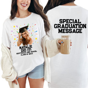 Anpassningsbar för Studentfest av funktionell Pers T Shirt