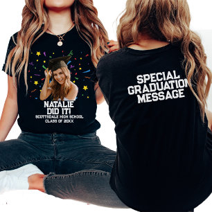 Anpassningsbar för Studentfest av funktionell Pers T Shirt