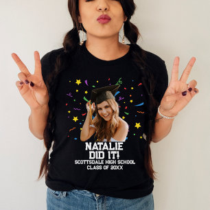 Anpassningsbar för Studentfest av funktionell Pers T Shirt