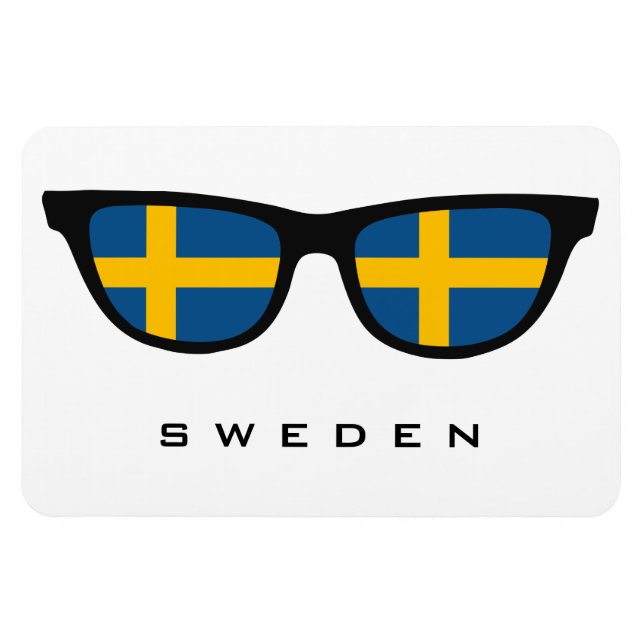 anpassningsbar för sverige Shades och färg-magnet Magnet (Horisontell)