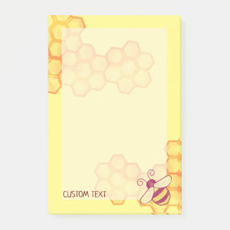Anpassningsbar för Sweet Bee Honeycomb Post-it Block