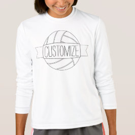 Anpassningsbar för textteam i Plain White Volleyba Tröja