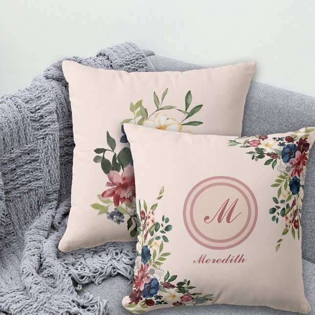 Anpassningsbar för Thanksgiving av rustiska Blommi Kudde (Skapare uppladdad)