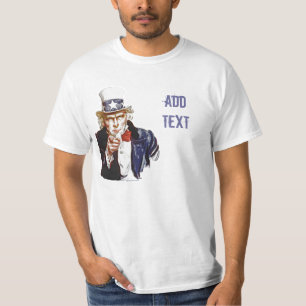 Anpassningsbar för Uncle Sam Tee
