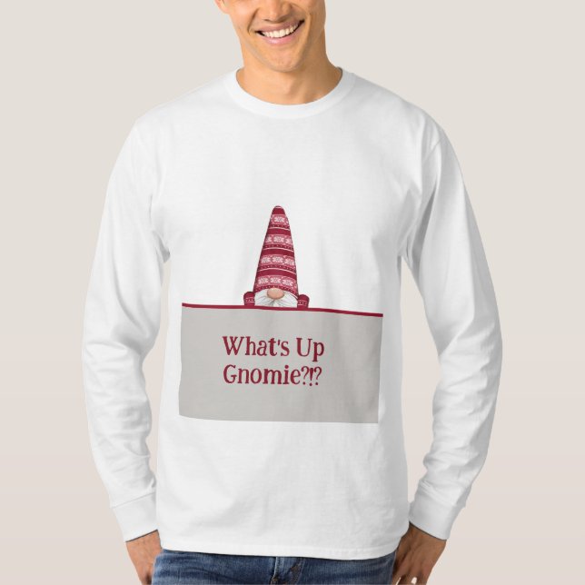 Anpassningsbar för uppspelning av Gnomie Helgdag G T Shirt (Framsida)
