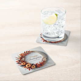 Anpassningsbar för utandning av modern Happy thank Underlägg Papper Kvadrat